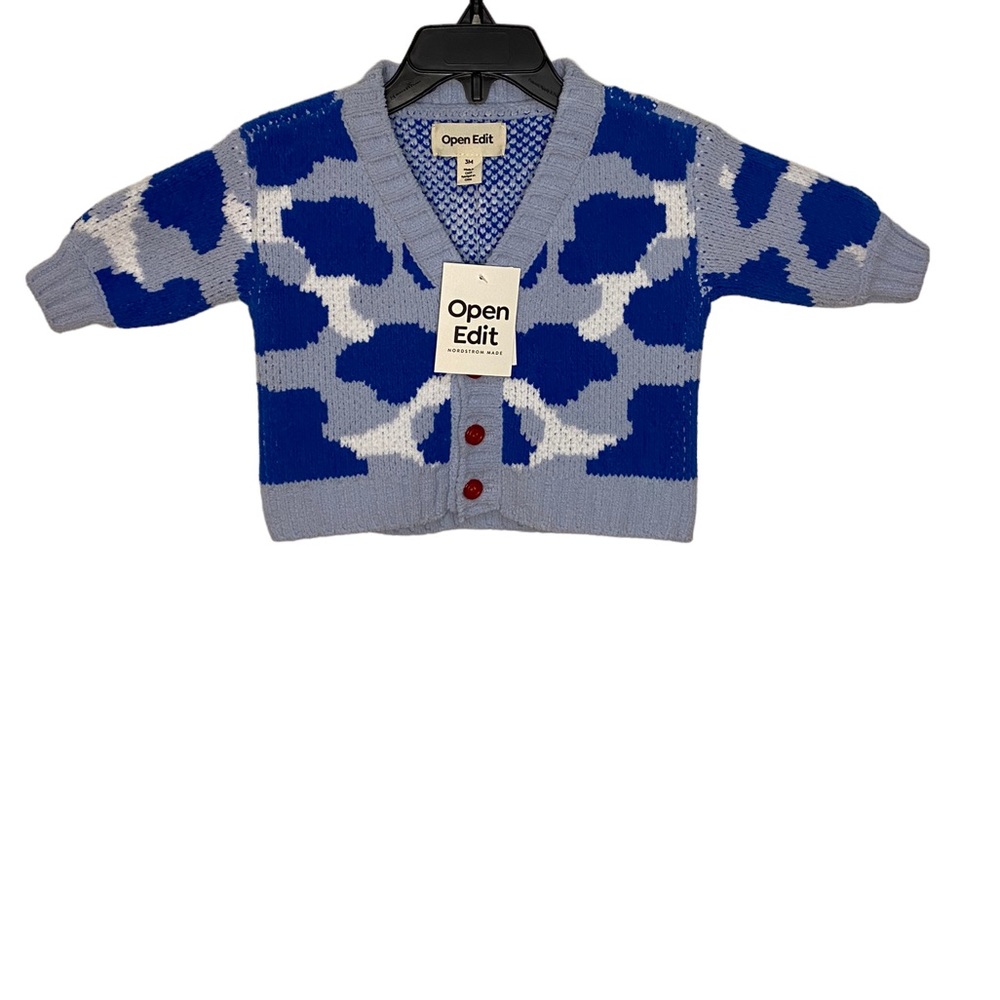 Open Edit Babies' Cloud Camo Cardigan Blue Olympus Cloud Camo 3M New Wit…